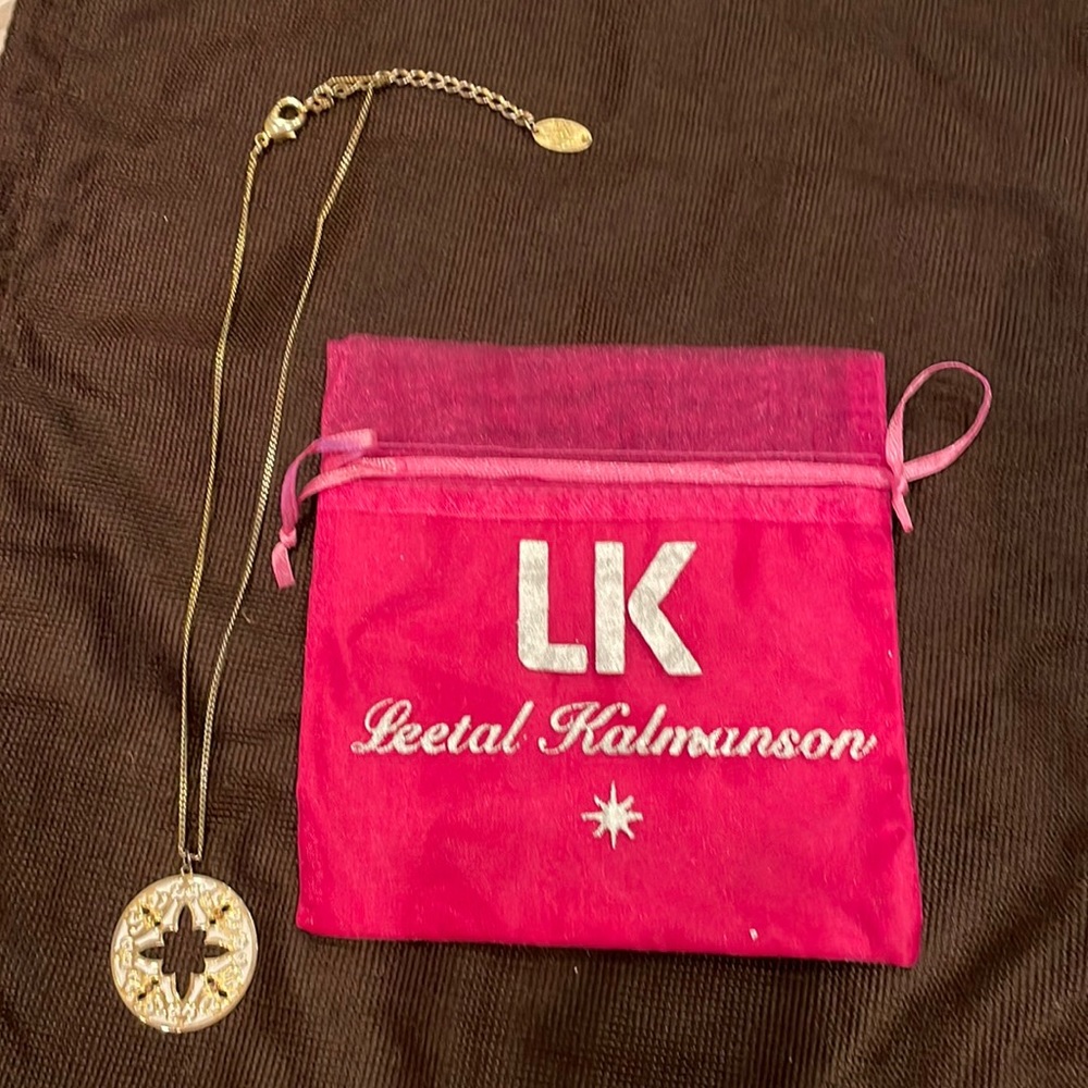 Gold LK Leetal Kalmanson necklace with pendant